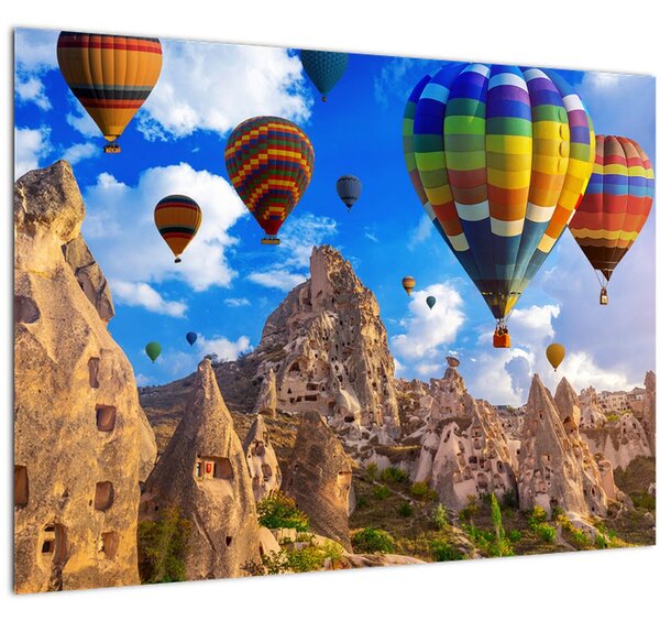 Slika - Baloni na vroč zrak, Kapadokija, Turčija. (70x50 cm)