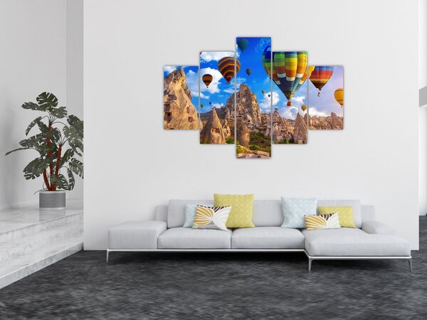 Slika - Baloni na vroč zrak, Kapadokija, Turčija. (150x105 cm)