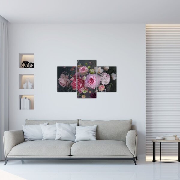 Slika - Vrtne rože (90x60 cm)