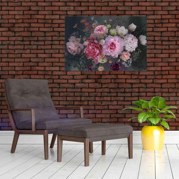 Slika - Vrtne rože (90x60 cm)