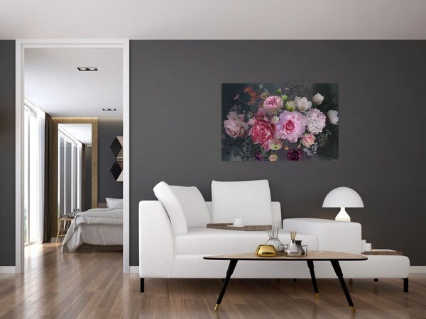 Slika - Vrtne rože (90x60 cm)