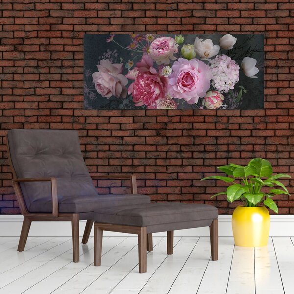 Slika - Vrtne rože (120x50 cm)