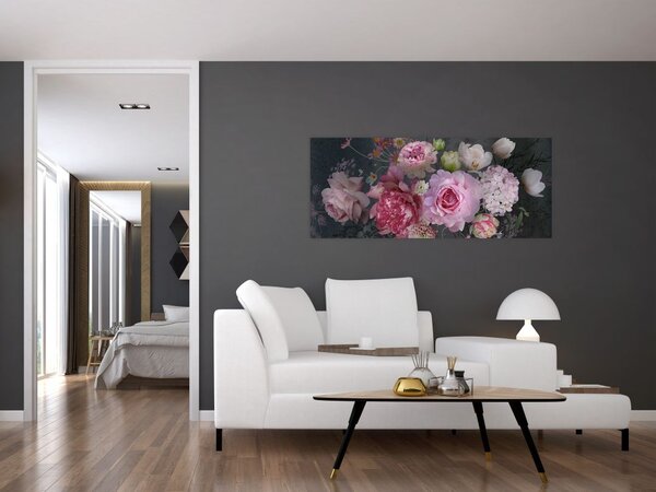 Slika - Vrtne rože (120x50 cm)