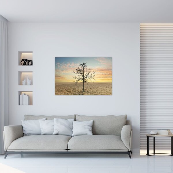 Slika - Drevo v puščavi (90x60 cm)
