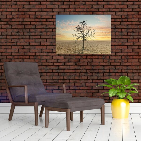 Slika - Drevo v puščavi (70x50 cm)