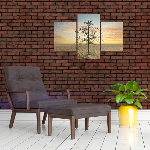 Slika - Drevo v puščavi (90x60 cm)