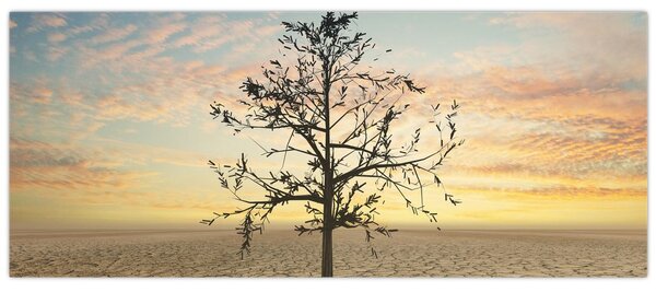 Slika - Drevo v puščavi (120x50 cm)