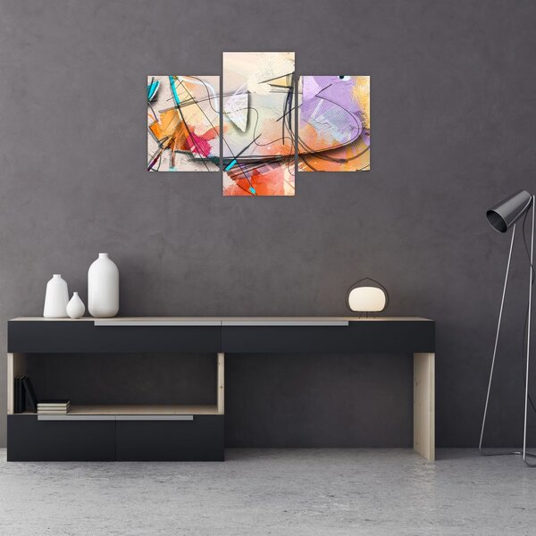 Slika - Abstrakcija, ptica (90x60 cm)