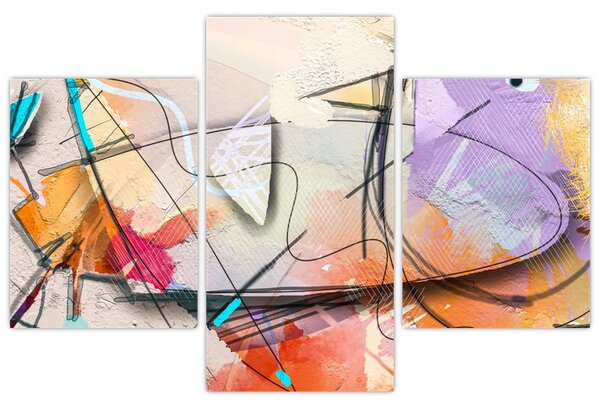Slika - Abstrakcija, ptica (90x60 cm)
