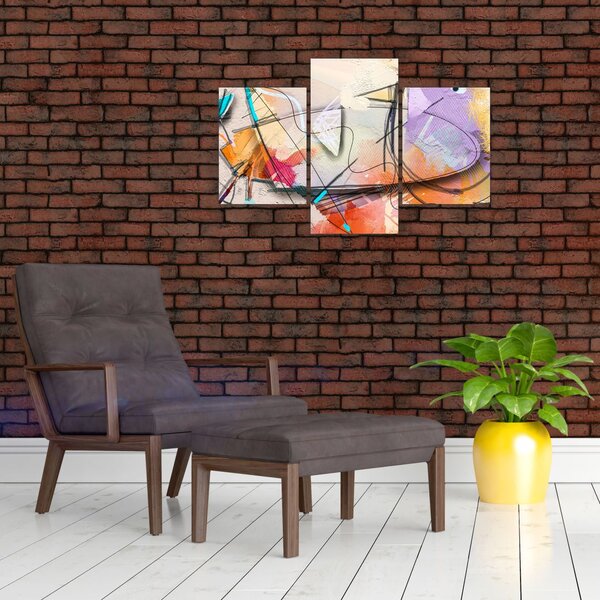 Slika - Abstrakcija, ptica (90x60 cm)
