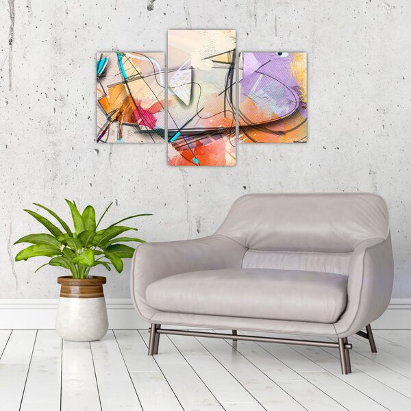 Slika - Abstrakcija, ptica (90x60 cm)