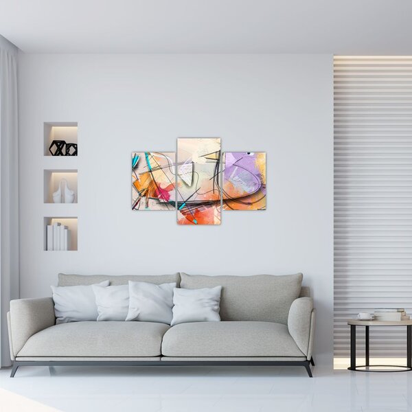 Slika - Abstrakcija, ptica (90x60 cm)