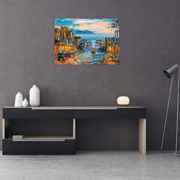 Slika - Žičnica, San Francisco (70x50 cm)