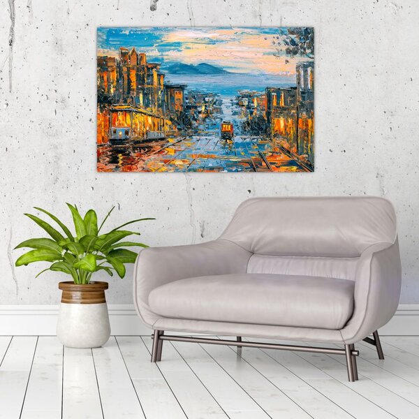 Slika - Žičnica, San Francisco (90x60 cm)