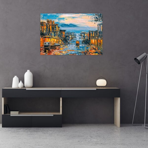 Slika - Žičnica, San Francisco (90x60 cm)