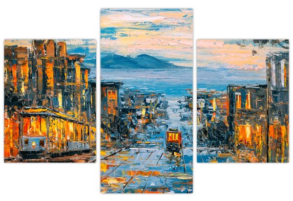 Slika - Žičnica, San Francisco (90x60 cm)