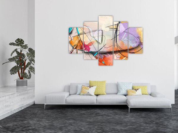 Slika - Abstrakcija, ptica (150x105 cm)