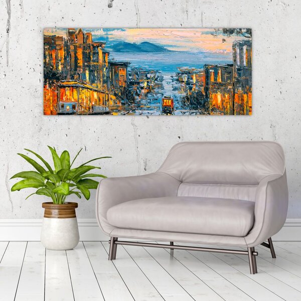 Slika - Žičnica, San Francisco (120x50 cm)