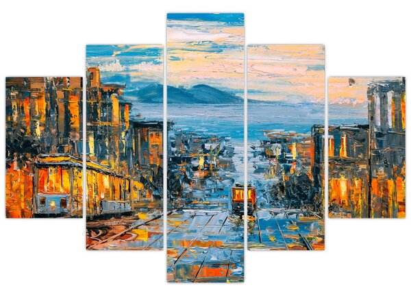 Slika - Žičnica, San Francisco (150x105 cm)