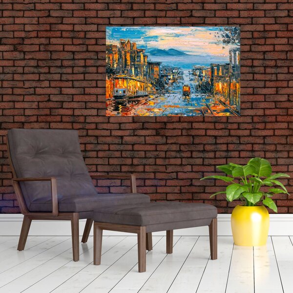 Slika - Žičnica, San Francisco (90x60 cm)