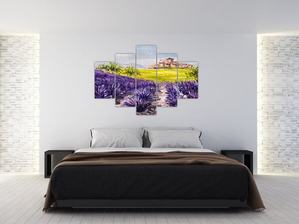 Slika - Provansa, Francija, oljna slika (150x105 cm)