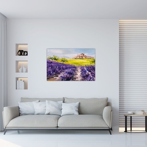 Slika - Provansa, Francija, oljna slika (90x60 cm)