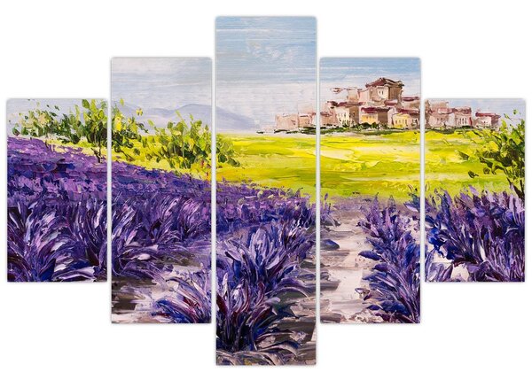 Slika - Provansa, Francija, oljna slika (150x105 cm)