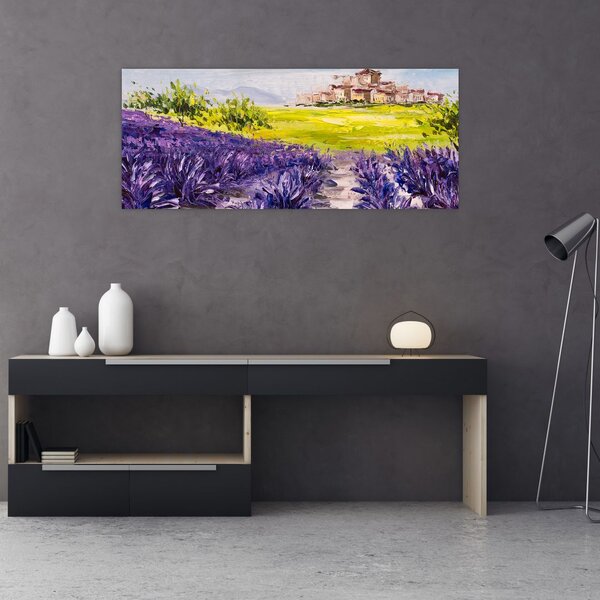 Slika - Provansa, Francija, oljna slika (120x50 cm)