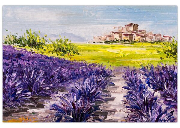 Slika - Provansa, Francija, oljna slika (90x60 cm)