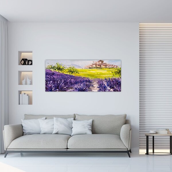 Slika - Provansa, Francija, oljna slika (120x50 cm)