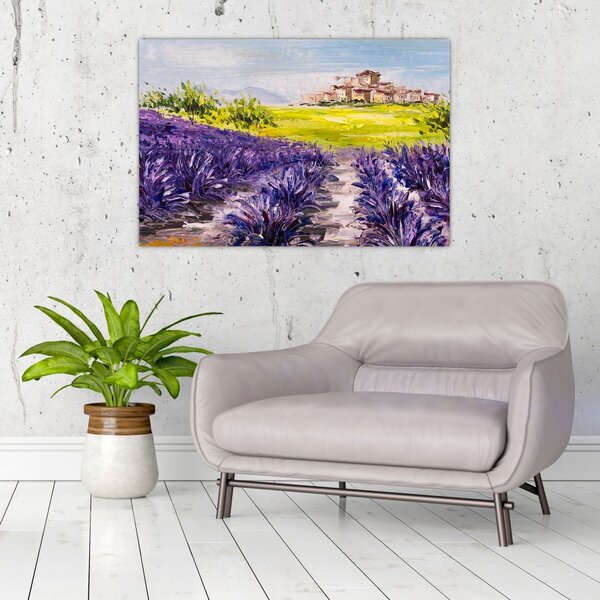 Slika - Provansa, Francija, oljna slika (90x60 cm)
