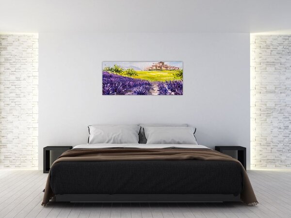 Slika - Provansa, Francija, oljna slika (120x50 cm)