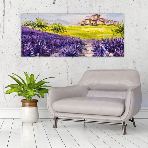 Slika - Provansa, Francija, oljna slika (120x50 cm)
