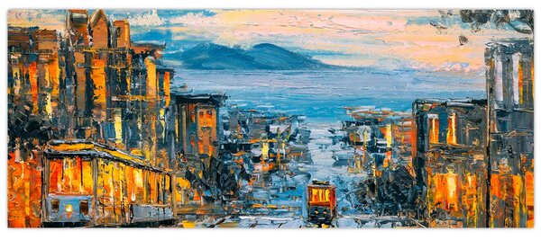 Slika - Žičnica, San Francisco (120x50 cm)