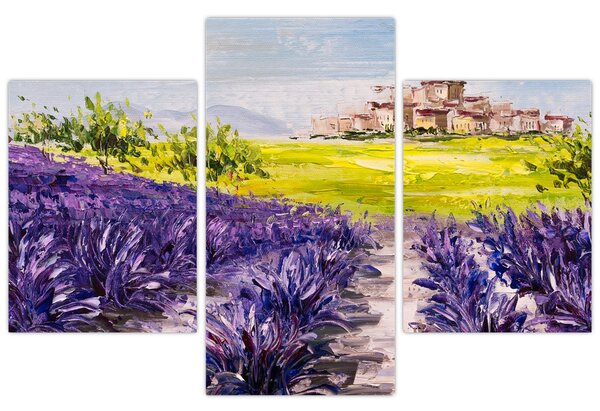 Slika - Provansa, Francija, oljna slika (90x60 cm)