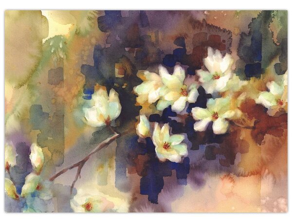 Slika - Bele magnolije, slika (70x50 cm)