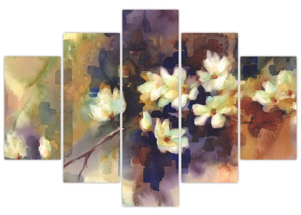 Slika - Bele magnolije, slika (150x105 cm)