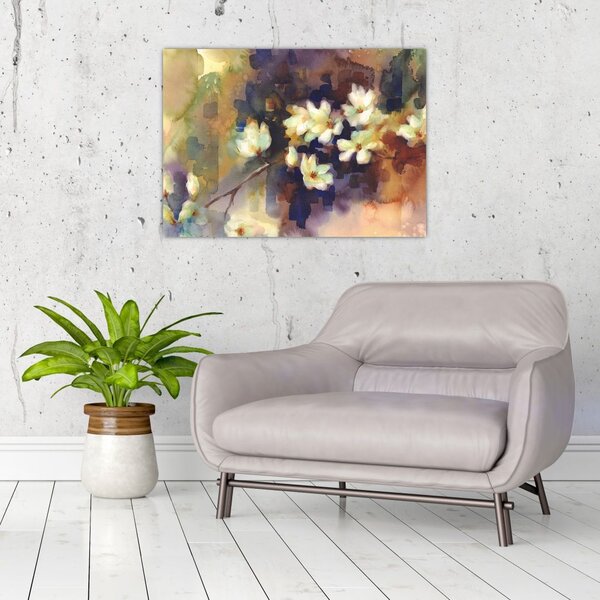 Slika - Bele magnolije, slika (70x50 cm)