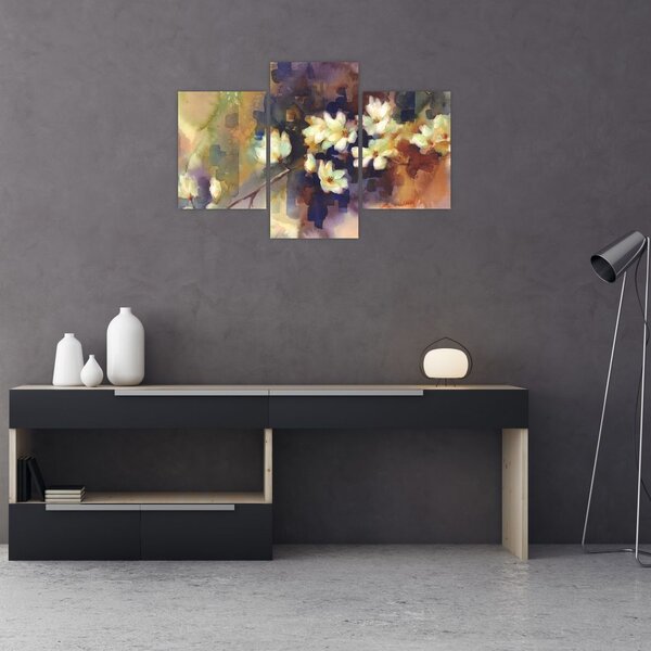 Slika - Bele magnolije, slika (90x60 cm)