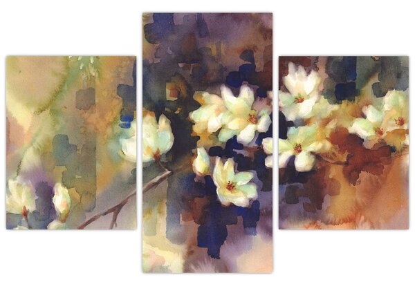 Slika - Bele magnolije, slika (90x60 cm)
