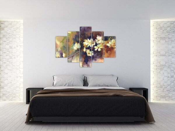 Slika - Bele magnolije, slika (150x105 cm)