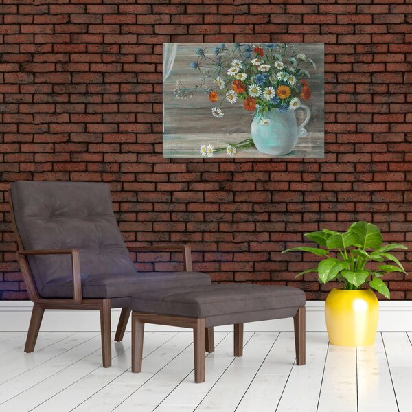 Slika - Travniške rože, oljna slika (70x50 cm)