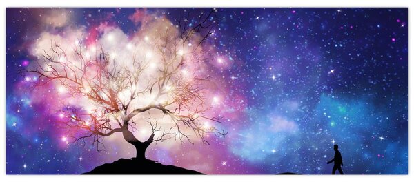 Slika - Vesoljsko drevo (120x50 cm)
