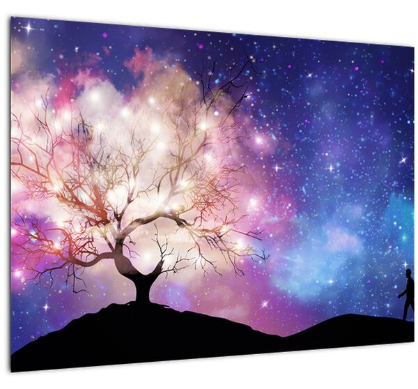 Slika - Vesoljsko drevo (70x50 cm)