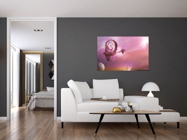 Slika - Vila na plavajočem otoku (90x60 cm)