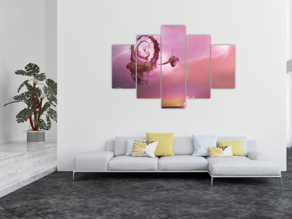 Slika - Vila na plavajočem otoku (150x105 cm)