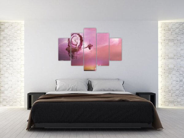 Slika - Vila na plavajočem otoku (150x105 cm)