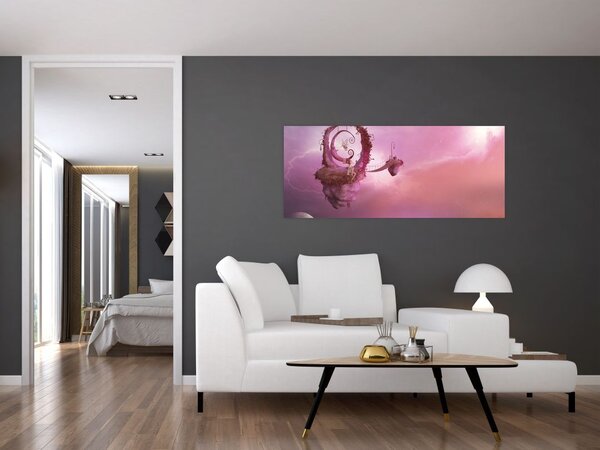 Slika - Vila na plavajočem otoku (120x50 cm)