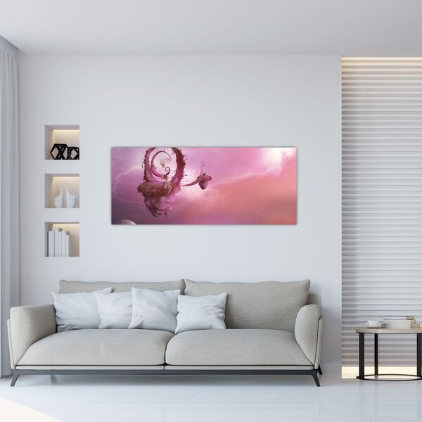 Slika - Vila na plavajočem otoku (120x50 cm)