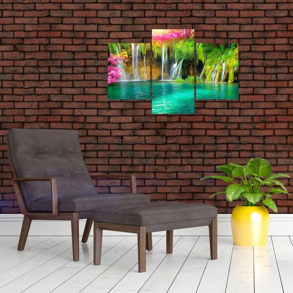 Slika - Slap, Plitvička jezera, Hrvaška (90x60 cm)
